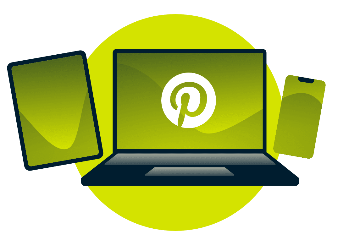 Pinterest p&aring; en PC med ExpressVPN.